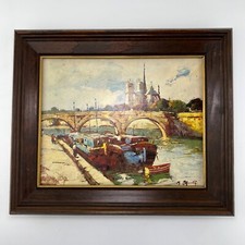 Vintage Paris France Canal