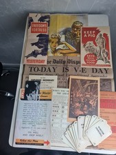 World War 2 Memorabilia Replica Pack, newspaper, Various booklets, and others.