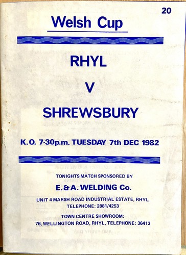 Rhyl shrewsbury town - rhyl,