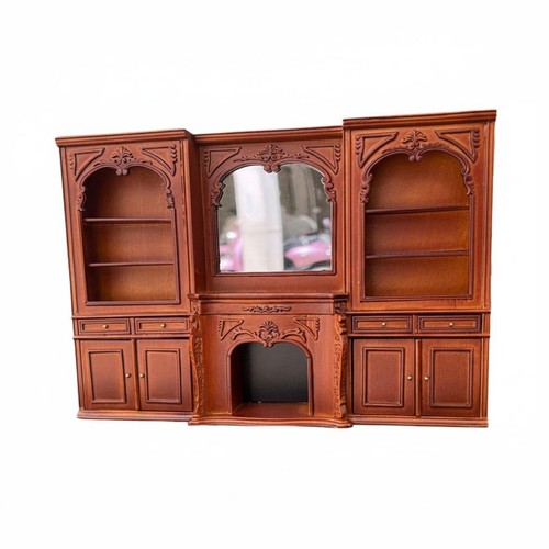 Dollhouse fireplace cabinet - dollhouse,