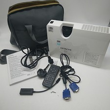 Hitachi ED - X52 3LCD Video/Picture Multi Input Projector with Cables and Case