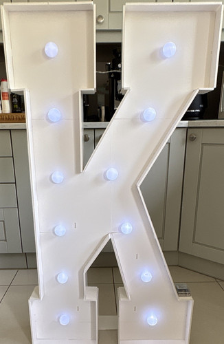 White led light marquee - up,