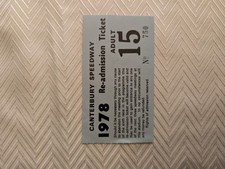 Canterbury speedway ticket - speedway,