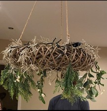 Wicker Rattan Garland Wreath Wicker Ring Wreath Rings Christmas Floristry Crafts