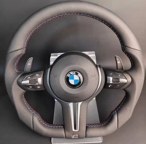 Bmw leather flat bottom - leather,