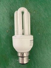 Philips Genie Bayonet BC B22 CFL Bulbs, 60W Equivalent, 11W, 600lm Warm White