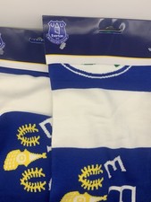 Everton Football Club Scarf x2 History Of Crests BNWT Freepost