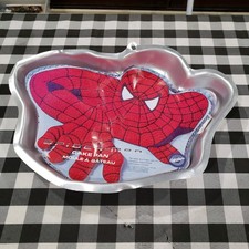 Wilton SPIDERMAN Cake Pan Jello Mold 2105-5050 Spider-Man With Instructions 