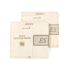 2x Sony ES 74 Minute Recordable MiniDisc - Japanese Import MD 2 Pack