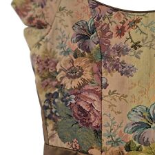Vintage LAURA ASHLEY Tapestry Dress UK 10 Gold Tafetta Regency Ball Gown 