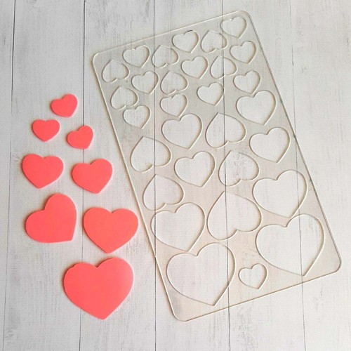 Chocolate candy mold hearts - candy,