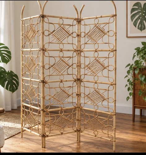 Vintage 1970s bamboo rattan - vintage,