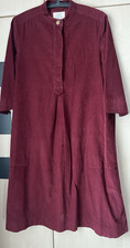 Toast Burgundy  3/4 Sleeve A Line Cord Dress Size 8. Pockets.  Good Condition