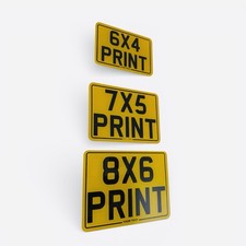 Motorbike number plate 7x5 - number, |