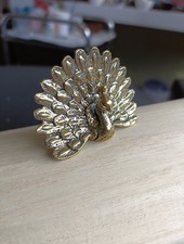 Peacock Mini Brass Ornament/Statue