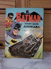Vintage 1968 Batman Story Book Annual with Robin the Boy Wonder - Superhero Read