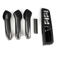 5Pcs RHD Carbon  Door Grab