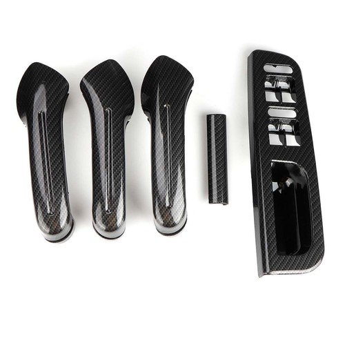 5pcs rhd carbon door grab - ,