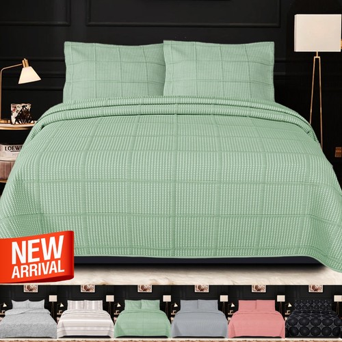 Embroidered quilted bedspread - embroidered,