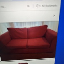 Dark Red SOM'TOILE 2 Seater