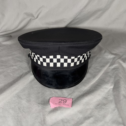 Police checkerband peaked - ex,