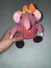 The Clangers Whistling Pink Soft Toy Plush 2015 Coolabi 7" Rare working 