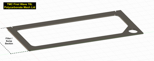 Aquarium mesh lid for - mesh, tmc
