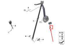 BMW 8 Coupe G15, F92 Seat Belt