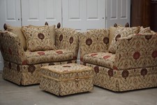 David Gundry Broadway Loveseats Pair Armchairs Drop Arm Exceptional Condition