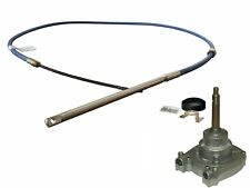 14ft Low Friction NON FEEDBACK M90 Steering Cable Helm Fitting Kit Outboard Boat