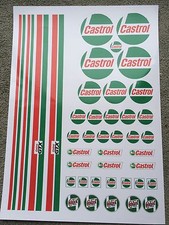 CASTROL DECALS STICKER SHEET TAMIYA HPI TRAXXIS RC CAR