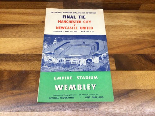 1955 cup final programme - cup,