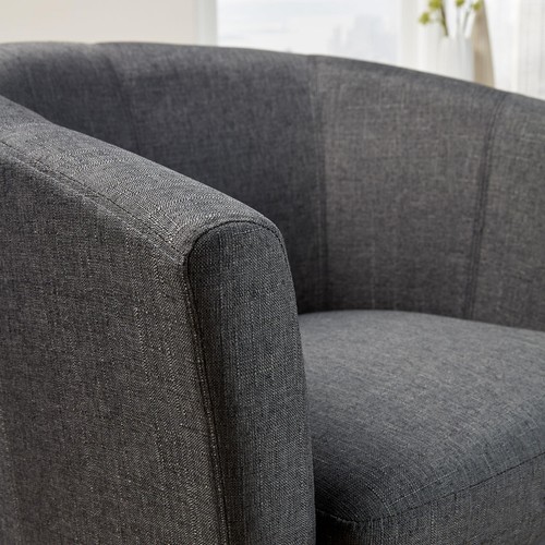 Dark grey fabric tub - dark,