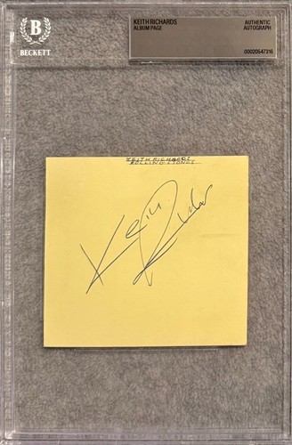 Keith richards autograph - keith,