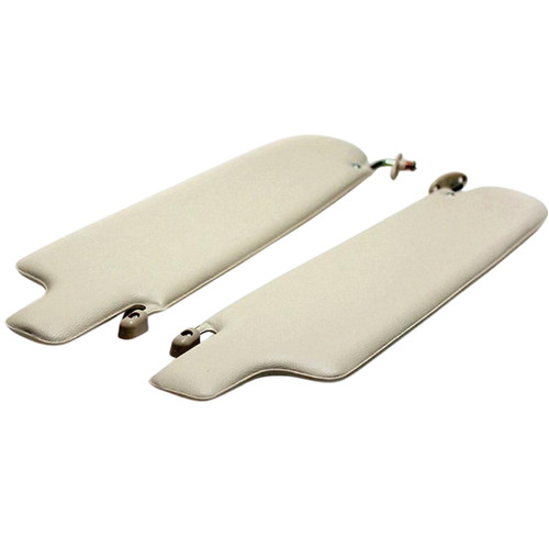 Sun visor set cream vinyl - set, for