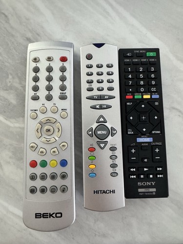 Remotes sony hitachi - 3, tv