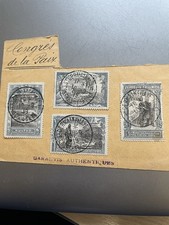 1919 France Peace Congress Souvenir Stamps St Germain En Laye Cancellation