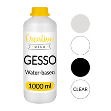 Gesso Acrylic Primer | 4 Colours | Paint Undercoat Medium | Paint Base