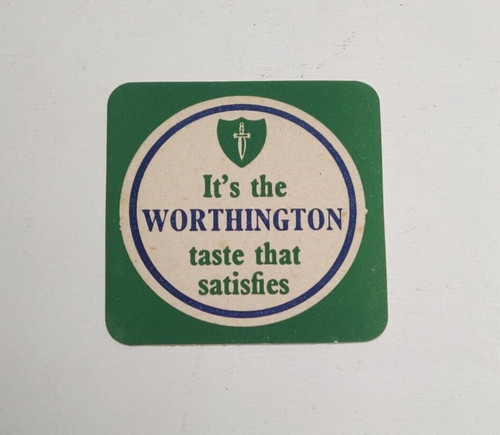 Vintage worthington beer mat - vintage,
