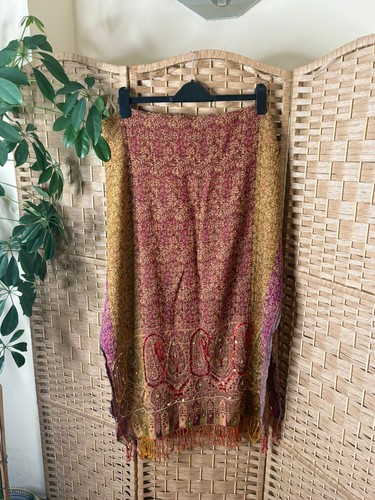 Ladies paisley sequin fringe - ladies,