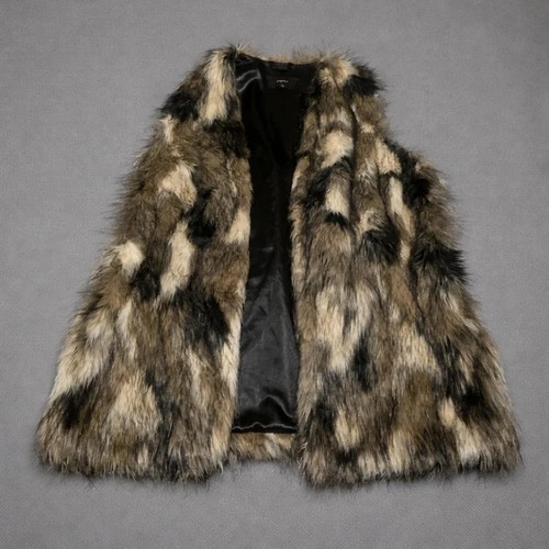 Womens faux fur gilet - size, 16