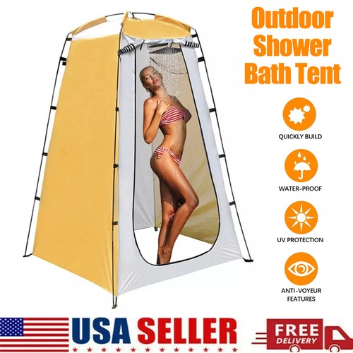 Pop shower tent - up,