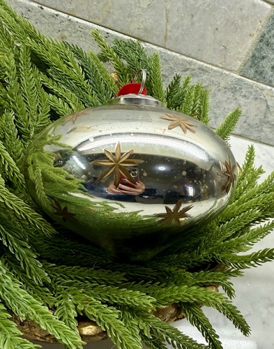 Antiqued silver mercury glass - antiqued,
