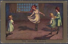 The Shadow Dance - 1916 art postcard by Sybil Barham