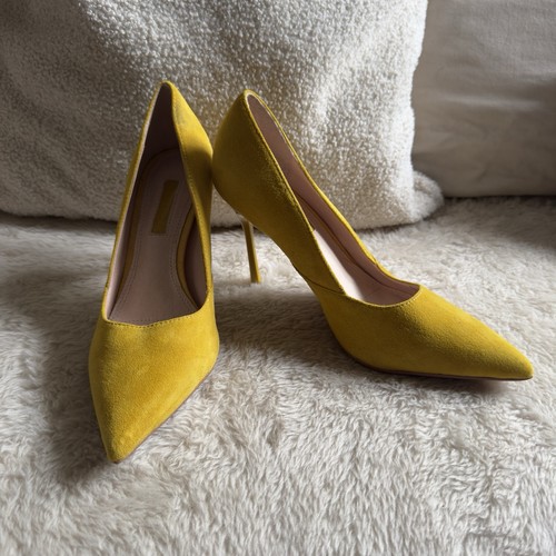 Topshop yellow mustard - mustard, suede