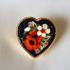 Brooch ~ Heart ~Micro Mosaic