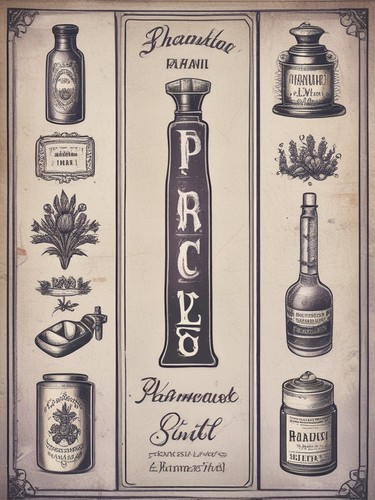 Vintage pharmacy sign - sign, french