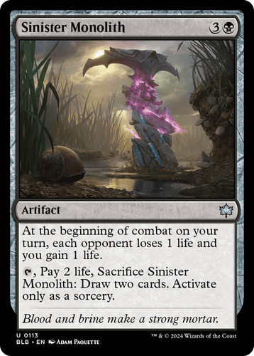 Mtg sinister monolith - mtg,