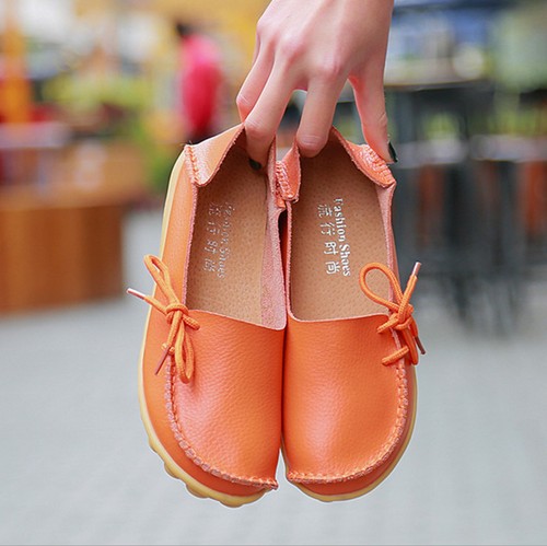 Women genuine leather bowed - genuine,