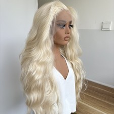Platinum blonde Long Wavy Lace